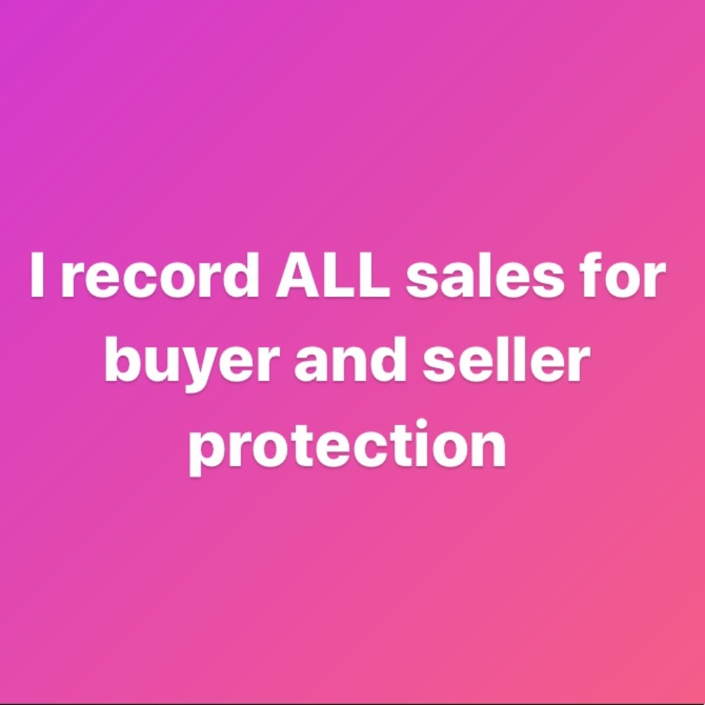 For buyer and seller protection...